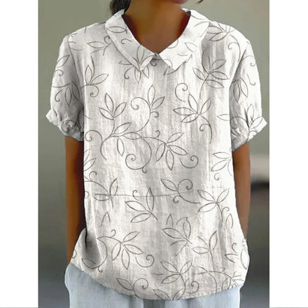 2025 Best-Selling Foreign Trade Cross-Border Summer-Style Short-Sleeve Printed Pullover Shirt