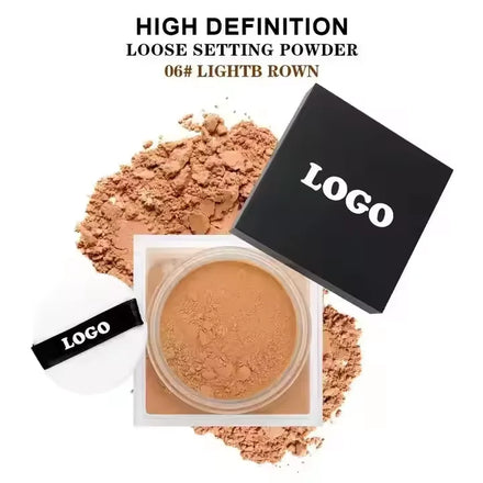 New Product 16 Colors Matte Loose Powder Private Label Matte Finish Loose Setting Powder Waterproof Face Makeup