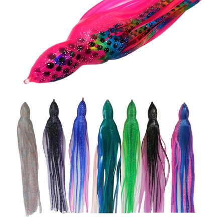 PVC Octopus Skirts and Tuna Trolling Lures Soft Fishing Lures for River and Lake Effective for Sea Trolling