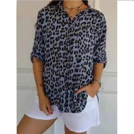 New Style 2025 Women's Long-Length Shirt Summer European & American Trend Long-Sleeve Shirt with Printed Patterns & 3D Prints