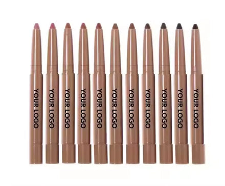 Private Label Vegan Lip Liner Pencils 11-Colors Hot Sale Waterproof Long-lasting Cruelty-Free with Custom Logo