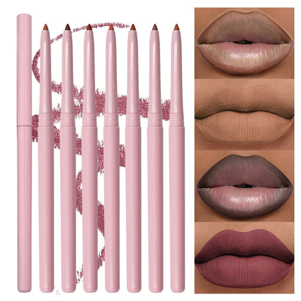 Wholesale Lip Liner Custom Long Lasting Water Proof Dark Brown Twist up Cruelty Free Creamy High Pigment Smooth Lip Liner