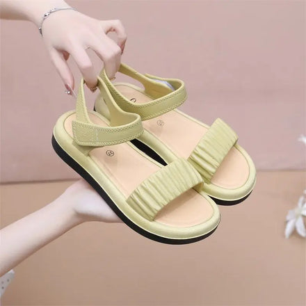 Women's PVC Designer Summer Beach Sandals Slide slippers Wholesale Waterproof Thick Sole Non-slip Wedge Soft comfort for Women