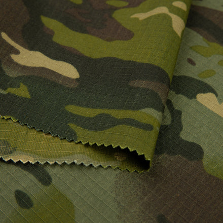 RTS CVC 60/40 Green CP Anti-Tearing Lightweight Camouflage Ripstop Fabric for Tactical Gears