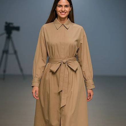 YXD064 Eid Hot-selling Winter Long Dress Stiff Stylish with Shirt Design Modest Customizable High-end Factory Price Wholesale