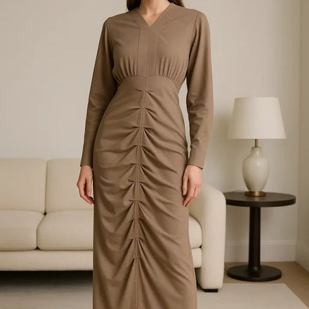 YXD069 Special Design Long Modest Fashion Customizable High-end Eid Factory Price Wholesale Solid Color Dignified