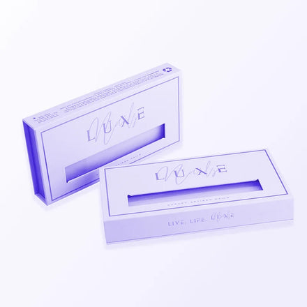 Eco-Friendly Biodegradable Customizable Art Paper Nail Packaging Box Embossed Design Cosmetics Wigs Nail Polish Oil