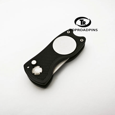 Golf Divot Tool Right Handed Zinc Alloy Wedge Shaped Blank Single Prong Divot Tool