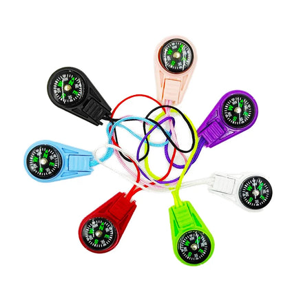 Portable Outdoor Orienteering Keychain Compass Lanyard Backpack Pocket Carrying Mode Dial Pointer Equipment for Climbing Hiking