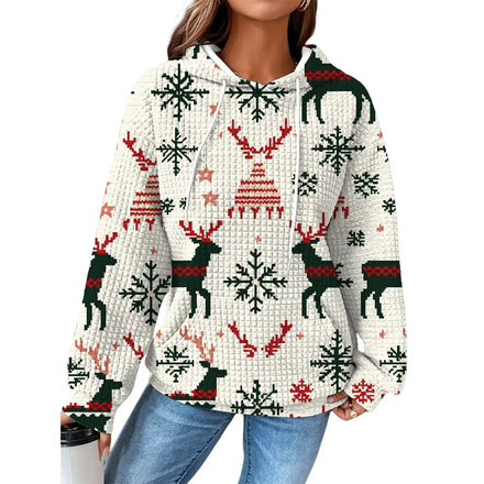 2025 European and American Cross - Border Foreign Trade Women's Hoodie 3D Digital Printed Hooded Sweatshirt