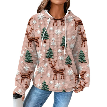 2025 European and American Cross - Border Foreign Trade Women's Hoodie 3D Digital Printed Hooded Sweatshirt