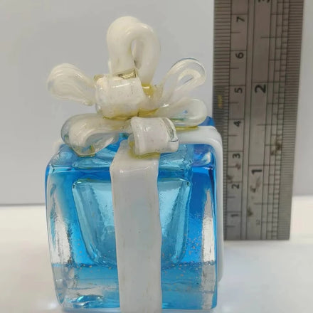 Handmade Unique Modern Vintage Square Glass Figurines for Home Decor & Gift Collections Artisan Christmas Decor Factory Direct
