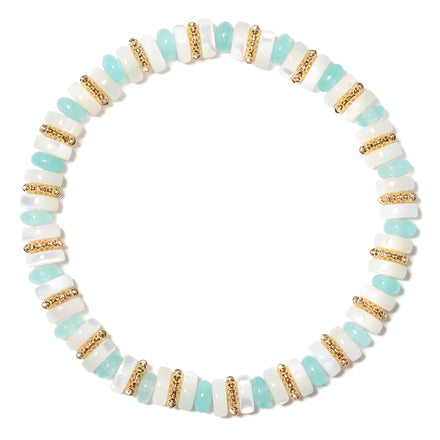 Fashionable Versatile Bracelet Natural White Shell Bead Stretch Bracelet Women's Jewelry Factory Wholesale