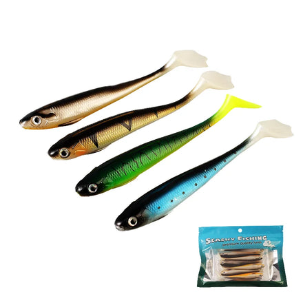 Spinpoler Soft Plastic Bait for Pike Swimbait Big Shad Lure Paddle Tail Wobbler Silicone Bait Perch Pike Fishing Saltwater Fish