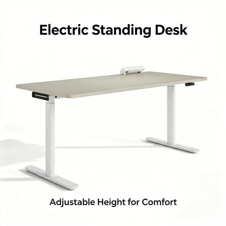 Standing Desk Modular Design Sit-Stand Electric with Integrated Storage Locker for Open Plan Coworking Space Project