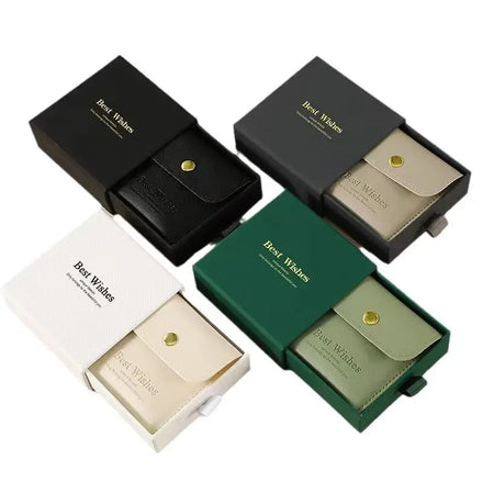 Factory Small PU Gift Jewelry Pouch Packaging Bag PU Pouch Bag White Pu Leather Pouch With Snap Buttons