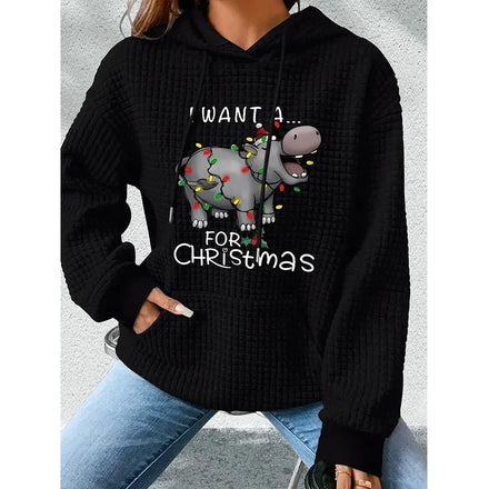 2025 European and American Cross - Border Foreign Trade Women's Hoodie 3D Digital Printed Hooded Sweatshirt