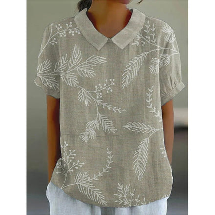 2025 New Spring/Summer Women's Pullover Crew-Neck 3D Printed Short-Sleeve T-Shirt for Foreign Trade