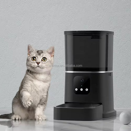 Top Seller 5L Multiple Cats Self Feeder Dual Power Supply Wifi APP Camera Control Dog Food Dispenser Smart Pet Feeder Devices