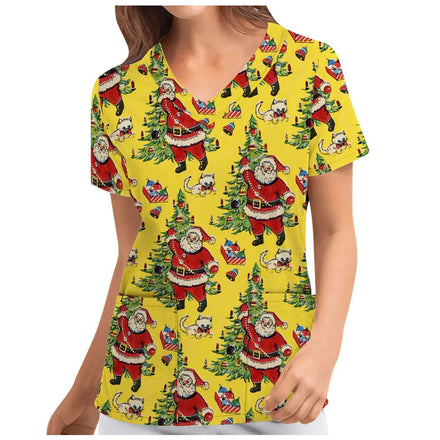 2025 New Summer Women's Casual Comfortable Ethnic Style Short-sleeve Printed T-shirt Fashion T-shirt