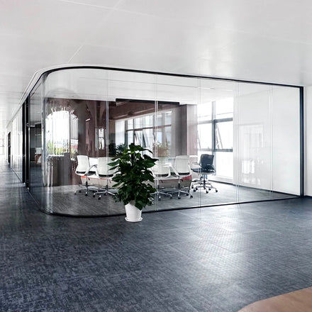 Factory Manufacturer Soundproof Room Partition Modular Wall Aluminum Glass Price Acoustical Office Partition