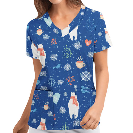 2025 New Summer Women's Casual Comfortable Ethnic Style Short-sleeve Printed T-shirt Fashion T-shirt