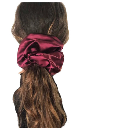 Lady Women XL XXL Oversized Designer Luxury Pastel Maxi Scrunchies Large Size Colorful Satin for Casual Occasions for Thick Hair