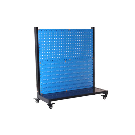 Multi-Function Movable Metal Pegboard Storage Display Rack for Tools