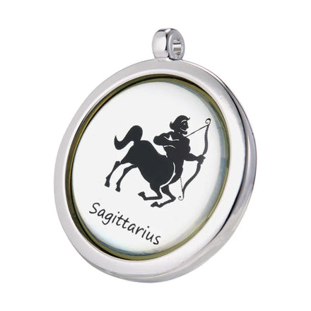 Custom Double Sided Twelve Constellations Stainless Steel Energy Quantum Pendant Classic Magnetic Power Necklace for Protection