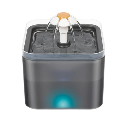 2L Ultra-Quiet USB Powered Electric Cat Water Fountain LED Light Pet Bowl Portable Plastic Material Water Fountain for Cats
