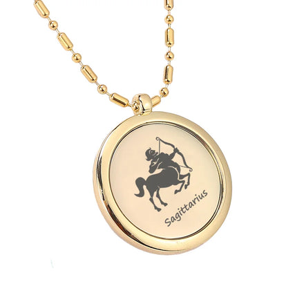 Original Scalar Japan Technology Nano Quantum Ion Science Pendant Benefits Double Sided Twelve Constellations Energy Pendant