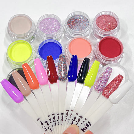 KUDAN OYAFUN New Magic Chrome Mirror Powder Set Effect Coating Dipping Nail Art Set with Gel Liquid Pigment Form