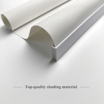 Built-In Motorized Smart Roller Blinds Remote Control Blackout Light Filtering Window Shades Electric Vertical Pattern Polyester