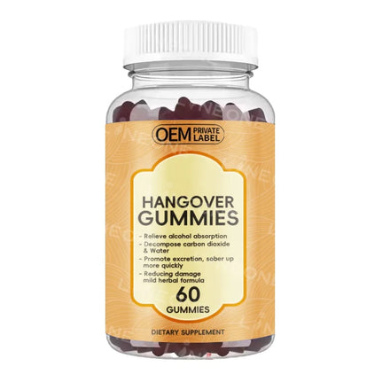 OEM Private Label Hangover Gummies Vegan Liver Detox Hangover Gummies for Adult Hangover
