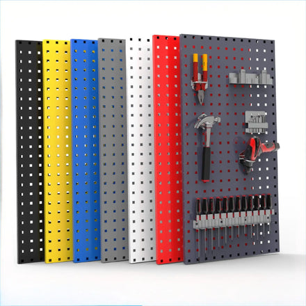 500*350mm0.8mm Metal Wall Mounted Pegboard Toolbox Rack for Garage Workshop Customizable OEM Tool Storage