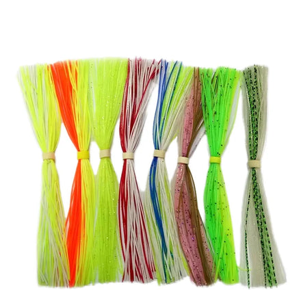 Firetip Bottom Fishing Jig Skirts Artificial Soft Bait for Sea Bass Durable Silicone Material for Lake and River Fishing