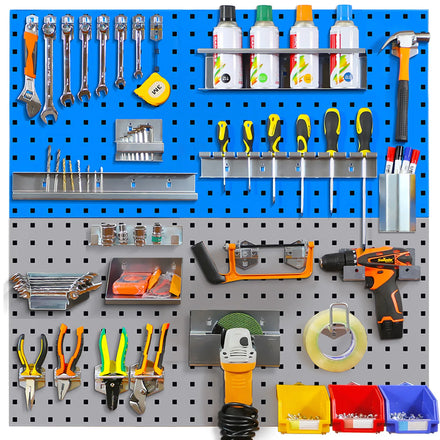 1500*450mm1.0mm Expandable Slatwall Pegboard System 150x500cm Retail Display Wall for Tools and Storage