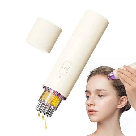 Electric Household Scalp Massager Comb Therapy Vibration Nourishing Hair Growth Brush Liquid Oil Applicator Massager Comb