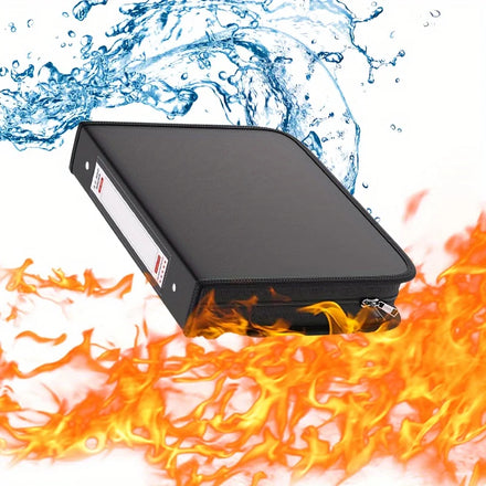 Custom 3-Ring Fireproof and Waterproof Binder Folder for Office or School Fireproof and Waterproof File Organizer