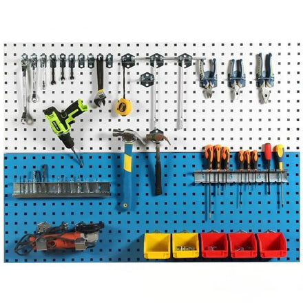 1500*500mm1.2mm DIY Workshop Metal Pegboard Organizer Wall Mounted Hanging Board for Makerspace