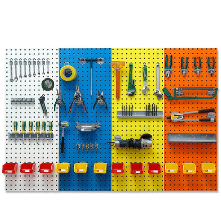 1200*450mm1.4mm Garden Tools Metal Pegboard Organizer Outdoor Wall Mounted Hanging Board for Yard and Greenhouse