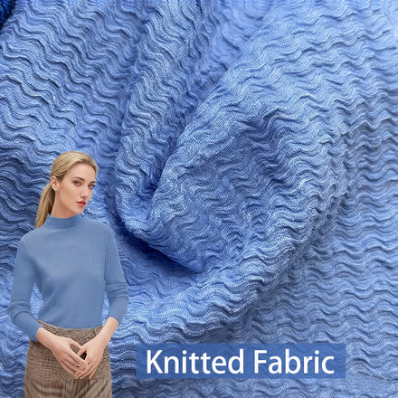 Quality Wholesale 100% Polyester Custom Jacquard Fabric Knit Fabrics Free Sample Knitted Fabric for Clothing