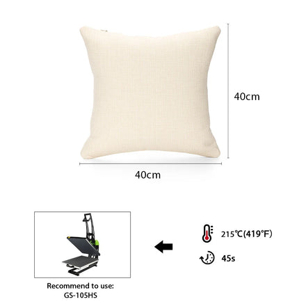 Sublimation Blanks Premium Linen Plain Solid Zipper Pocket Pillow Case Decorative Pillow Cushion Throw Cover Sofa Pillow Case