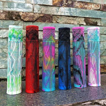 Universal Extended Mixed Color Bicycle Handlebar Grips Vertical Stripe Rubber Non-Slip Soft Cycling Accessories Handlebar Tape