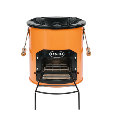 Galvanized Metal Rocket Stove S24-11 for Household Cooking Wood Stove Portable Color can be Changed