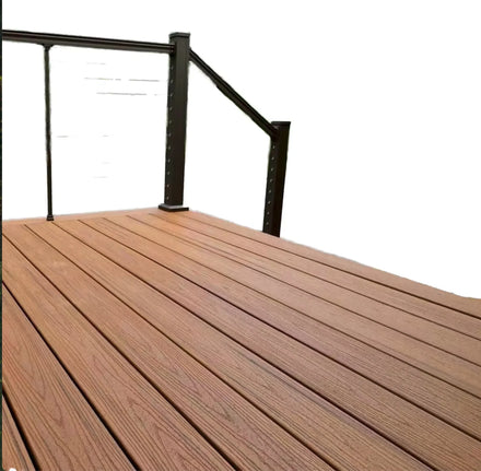 Modern Waterproof Anti-Slip Co-Extruded WPC Decking Board UV-resistant & Wear-Resistant Wood Grain Surface for Outdoor Gardens