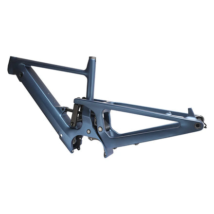 29 Inch Carbon Fiber E-MTB Frame Kit Full Suspension Compatible Mid Drive Motor Lightweight Disc OEM