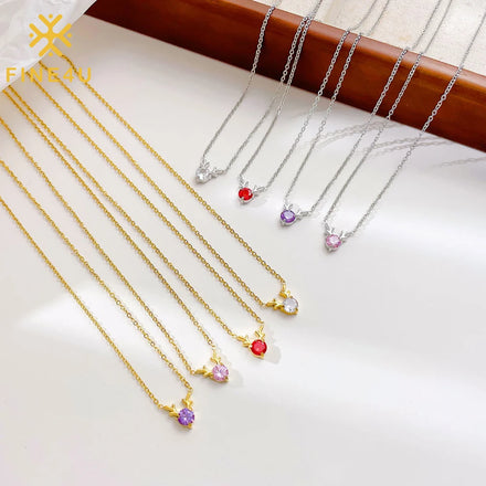 Customizable Fashion Christmas Reindeer Gold PVD Waterproof Stainless Steel Anti-Tarnish Pendant Necklace
