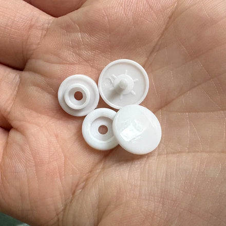 Custom 13mm Plastic Snap Button for PVC Bag Snap Button White Color Black Color