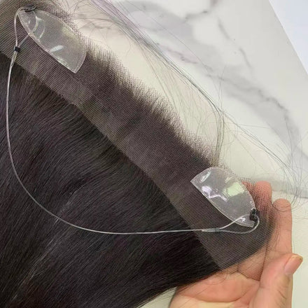 Hd Lace Frontal Hairline Topper Hairpiece for Women Hairline Skin Fringe for Thinning Receding Hairline 100% Indian Human Hair